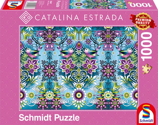 Schmidt Spiele (59587) - Catalina Estrada: "Blue Sparrow" - 1000 pezzi