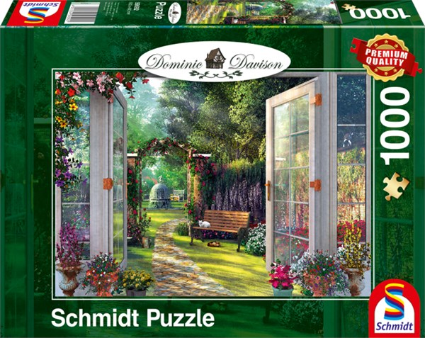 Schmidt Spiele (59592) - Dominic Davison: "View of the Enchanted Garden" - 1000 pezzi