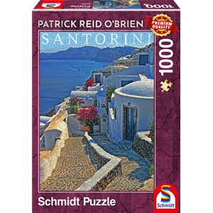 Schmidt Spiele (59584) - Patrick Reid O’Brien: "Santorini" - 1000 pezzi