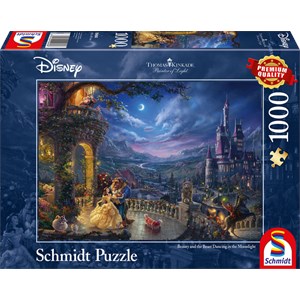 Schmidt Spiele (59484) - Thomas Kinkade: "Beauty and the Beast" - 1000 pezzi