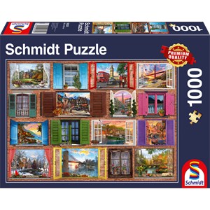 Schmidt Spiele (58325) - "Open Windows" - 1000 pezzi