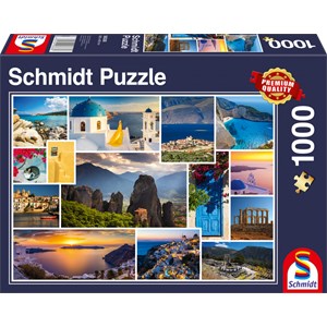 Schmidt Spiele (58338EAN) - "Have a Holiday in Greece" - 1000 pezzi