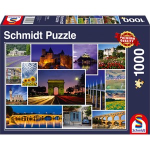 Schmidt Spiele (58340) - "Have a Holiday in France" - 1000 pezzi