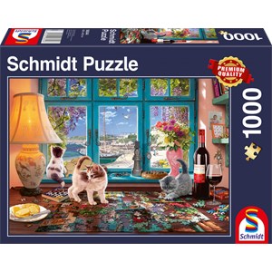 Schmidt Spiele (58344) - "At the Table" - 1000 pezzi
