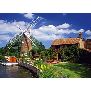 Schmidt Spiele (58331) - "On the Way with the Houseboat" - 2000 pezzi