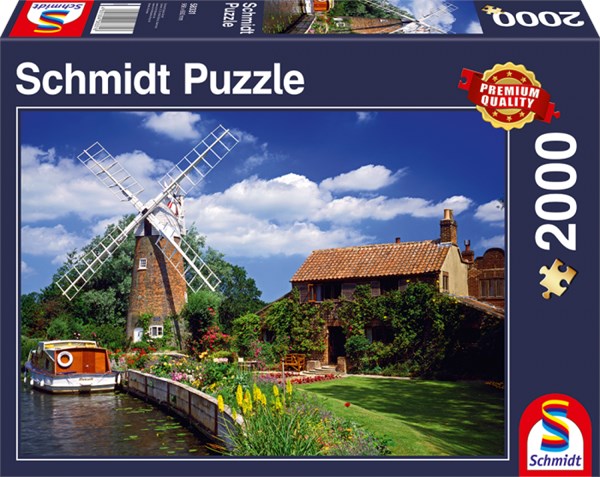 Schmidt Spiele (58331) - "On the Way with the Houseboat" - 2000 pezzi