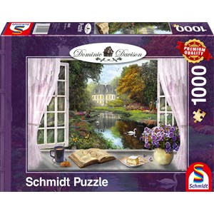 Schmidt Spiele (59590) - Dominic Davison: "View of the Castle Gardens" - 1000 pezzi