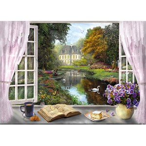 Schmidt Spiele (59590) - Dominic Davison: "View of the Castle Gardens" - 1000 pezzi