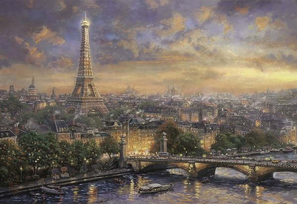 Schmidt Spiele (58470) - Thomas Kinkade: "Paris City of Love" - 1000 pezzi