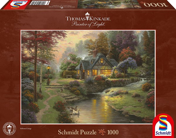 Schmidt Spiele (58464) - Thomas Kinkade: "Peaceful Evening" - 1000 pezzi