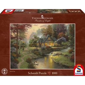 Schmidt Spiele (58464) - Thomas Kinkade: "Peaceful Evening" - 1000 pezzi