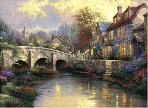 Schmidt Spiele (57466EAN) - Thomas Kinkade: "Cobblestone Brooke" - 1000 pezzi