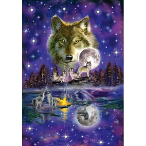 Schmidt Spiele (58233) - "Wolf in The Moonlight" - 1000 pezzi