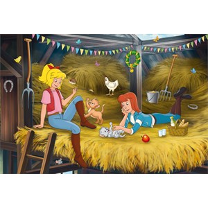 Schmidt Spiele (56188) - "Bibi and Tina, On Hay Floor" - 150 pezzi