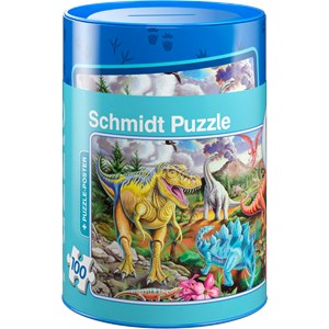 Schmidt Spiele (56916) - "Dinosaurs" - 100 pezzi