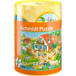 Schmidt Spiele (56917) - "Farmyard" - 60 pezzi