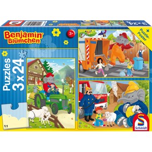 Schmidt Spiele (56207) - "Benjamin the Elephant in Action" - 24 pezzi