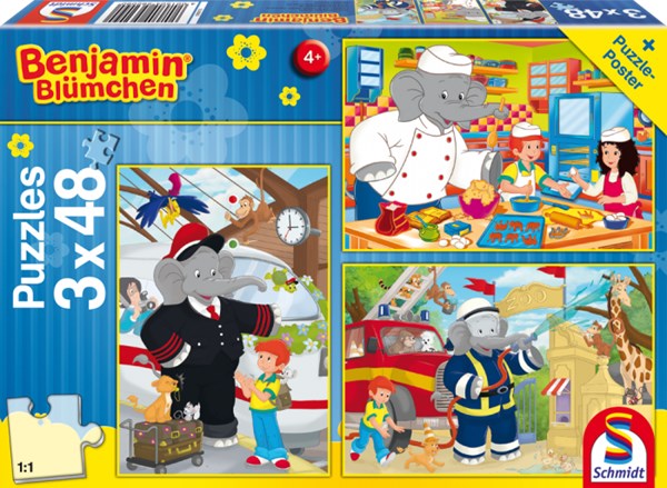 Schmidt Spiele (56209) - "Benjamin, Always in action" - 48 pezzi