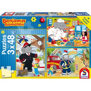 Schmidt Spiele (56209) - "Benjamin, Always in action" - 48 pezzi