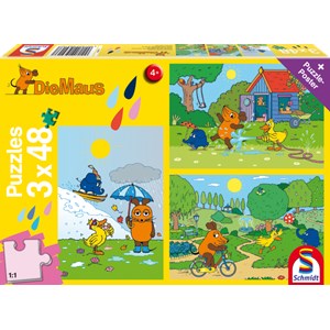 Schmidt Spiele (56213) - "The Mouse, Fun with the mouse" - 48 pezzi