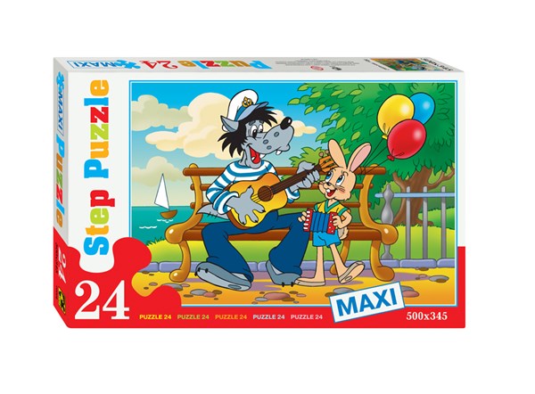 Step Puzzle (70002) - "Well, Just You Wait!" - 24 pezzi