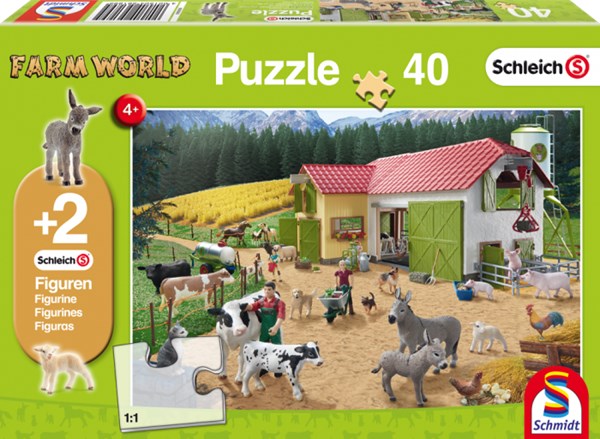Schmidt Spiele (56189) - "A Day at the Farm" - 40 pezzi