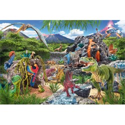 Schmidt Spiele (56192) - "Kingdom of the Dinosaurs" - 100 pezzi