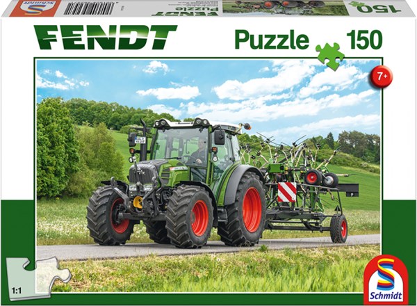 Schmidt Spiele (56257) - "Fendt 211 Vario with Fendt Wender Twister" - 150 pezzi