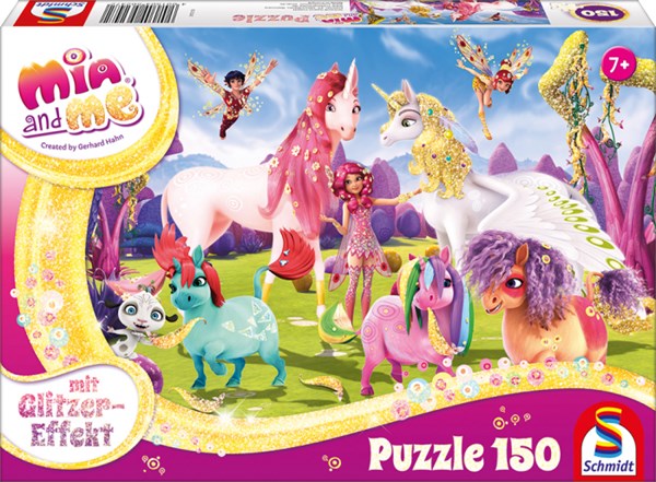 Schmidt Spiele (56247) - "Mia and me, Arrival of the Pony Unicorns" - 150 pezzi