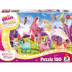 Schmidt Spiele (56247) - "Mia and me, Arrival of the Pony Unicorns" - 150 pezzi