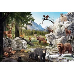 Schmidt Spiele (56239) - "The Animals of the Forest" - 40 pezzi