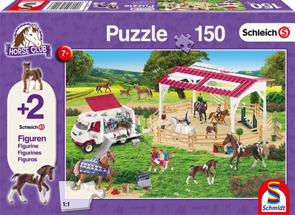 Schmidt Spiele (56240) - "Riding School and Veterinarian" - 150 pezzi