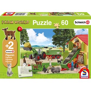 Schmidt Spiele (56241) - "Hay Entrance on the Farm" - 60 pezzi