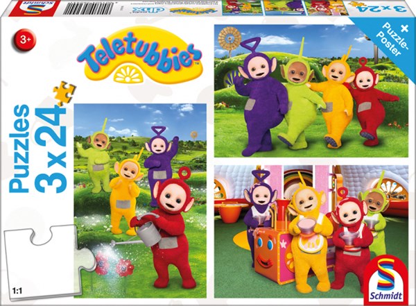 Schmidt Spiele (56244) - "In Teletubby Country" - 24 pezzi