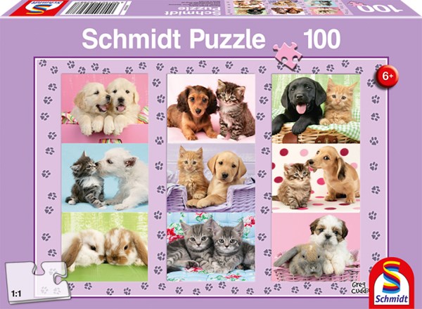 Schmidt Spiele (56268) - "My Animal Friends" - 100 pezzi