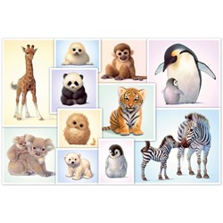Schmidt Spiele (56270) - "Animal Children of the Wilderness" - 200 pezzi