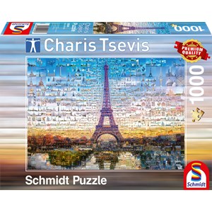 Schmidt Spiele (59580) - Charis Tsevis: "Paris" - 1000 pezzi