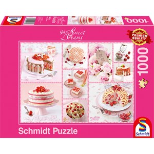 Schmidt Spiele (59576) - "Pink Pie Happiness" - 1000 pezzi