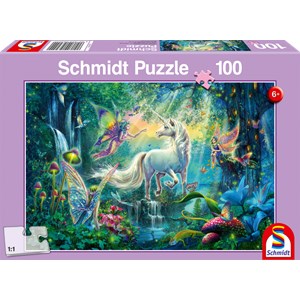 Schmidt Spiele (56254) - "In the Land of Mythical Creatures" - 100 pezzi