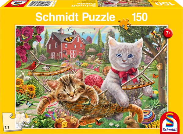 Schmidt Spiele (56289) - "Kitten in the Garden" - 150 pezzi