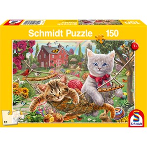 Schmidt Spiele (56289) - "Kitten in the Garden" - 150 pezzi