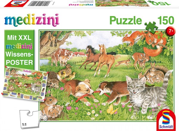 Schmidt Spiele (56290) - "This Is How Baby Animal Live" - 150 pezzi
