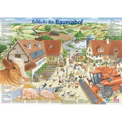 Schmidt Spiele (56291) - "Discover the Farm" - 150 pezzi