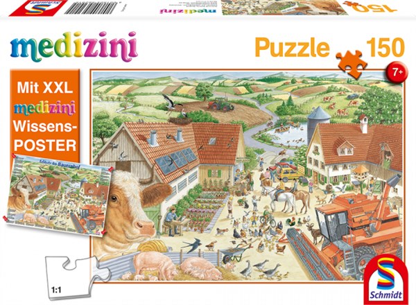 Schmidt Spiele (56291) - "Discover the Farm" - 150 pezzi