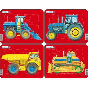 Larsen (Z1) - "Tractors, Dump Truck and Bulldozer" - 10 pezzi