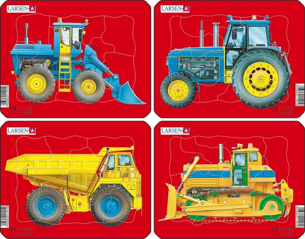 Larsen (Z1) - "Tractors, Dump Truck and Bulldozer" - 10 pezzi