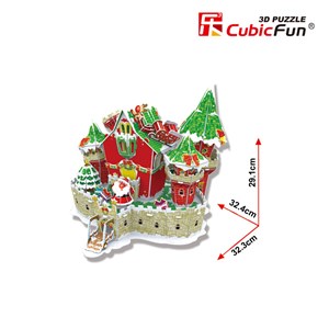 Cubic Fun (P646h) - "Christmas Castle" - 84 pezzi