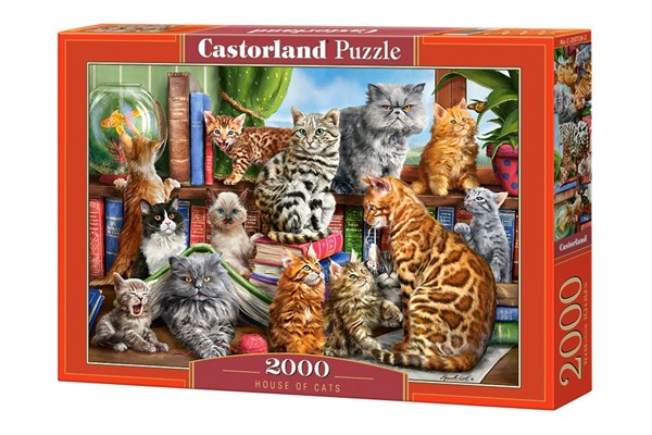 Castorland (C-200726) - "House of Cats" - 2000 pezzi