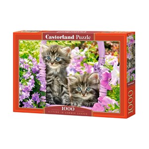Castorland (C-104086) - "Kitten in Summer Garden" - 1000 pezzi