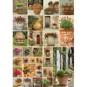 Piatnik (545542) - "Clay Pots with Flowers" - 1000 pezzi